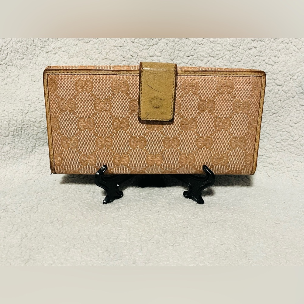 Gucci Lovely Heart GG Monogram Long Bifold Wallet - Picture 3 of 11